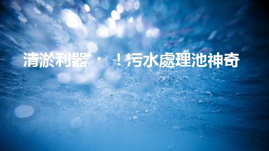 清淤利器！污水處理池神奇設(shè)備，告別堵塞困擾？